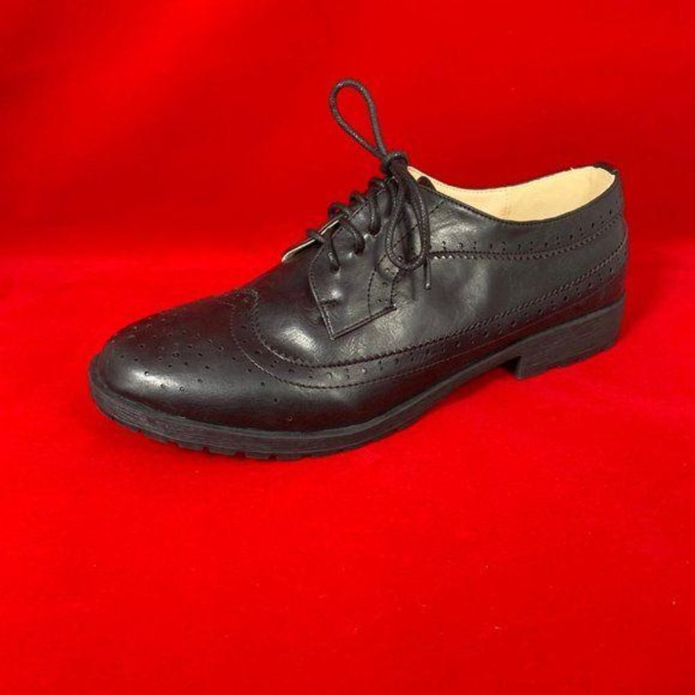 Kling Womens Black Oxford Shoes US 8